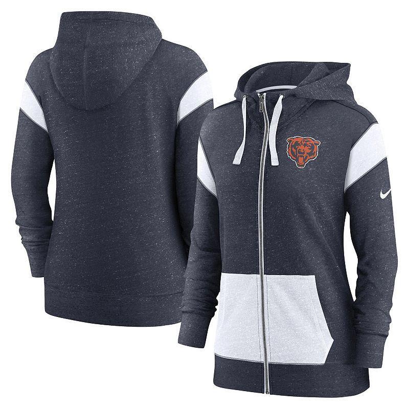 Womens Nike Heathered Brown and Heathered White Cleveland Browns Monaco Full-Zip Hoodie - Brown Product Image