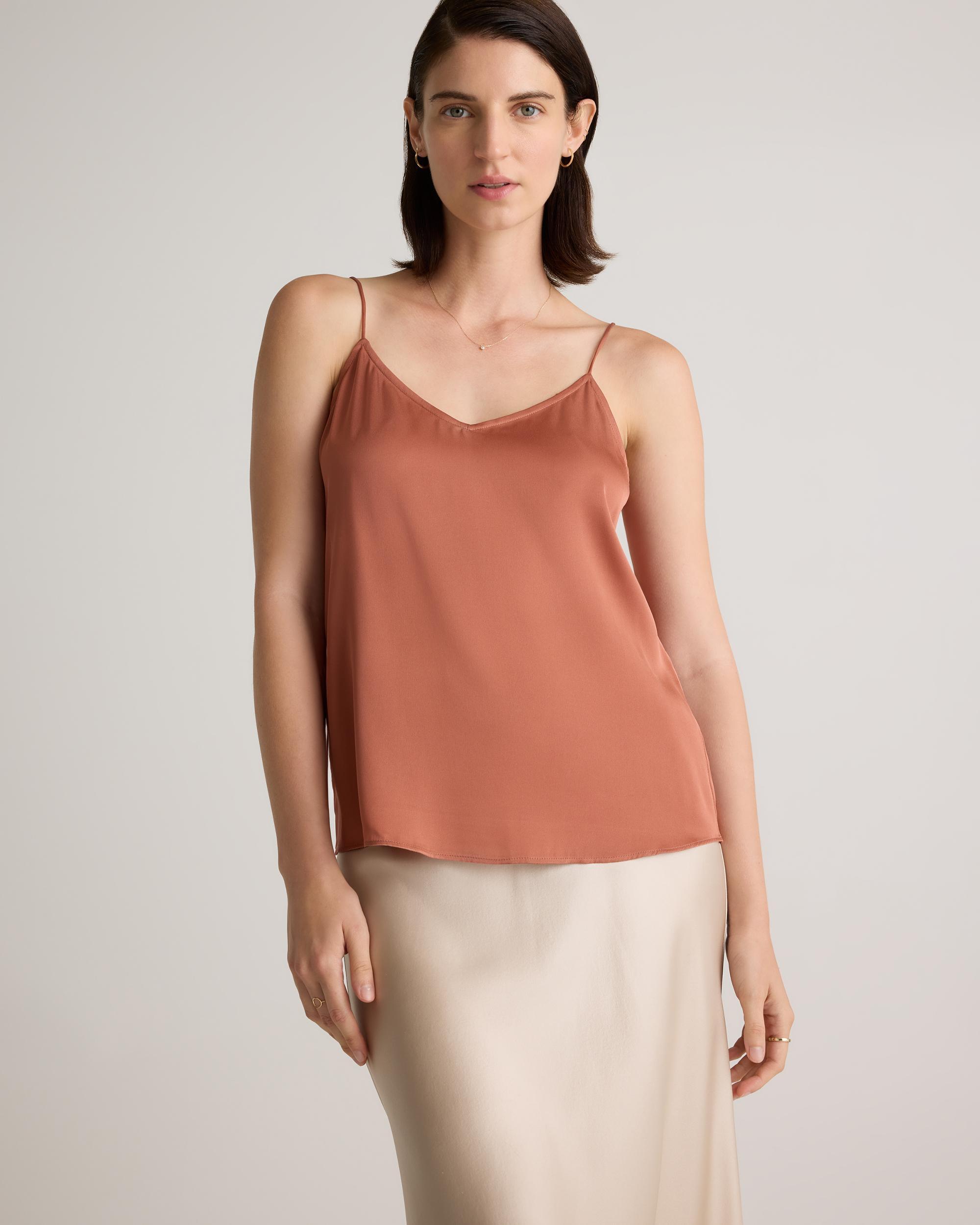Quince | Women's Washable Stretch Silk V-Neck Cami Product Image