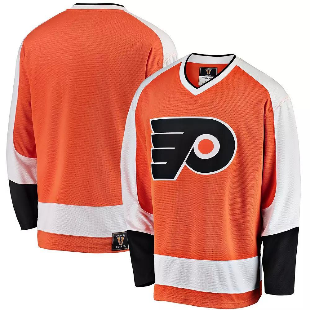 Men's Fanatics Branded Orange Philadelphia Flyers Premier Breakaway Heritage Blank Jersey,  Product Image