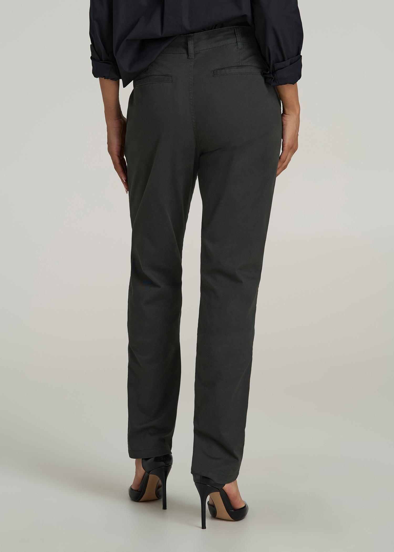 High Rise Tapered Chino Pants for Tall Women in Pine Grove Female Product Image