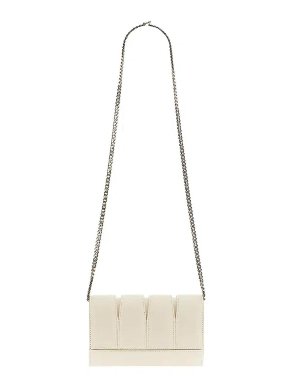 ALEXANDER MCQUEEN The Slash Clutch Bag In White Product Image