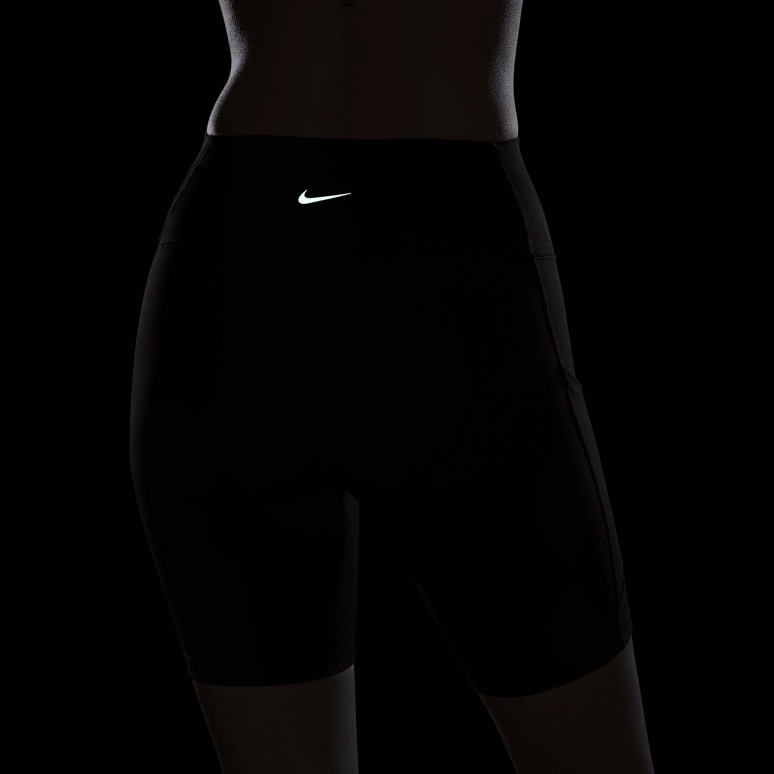 Nike Womens One High-Waisted 8 Biker Shorts with Pockets | FZ6758-010 Product Image