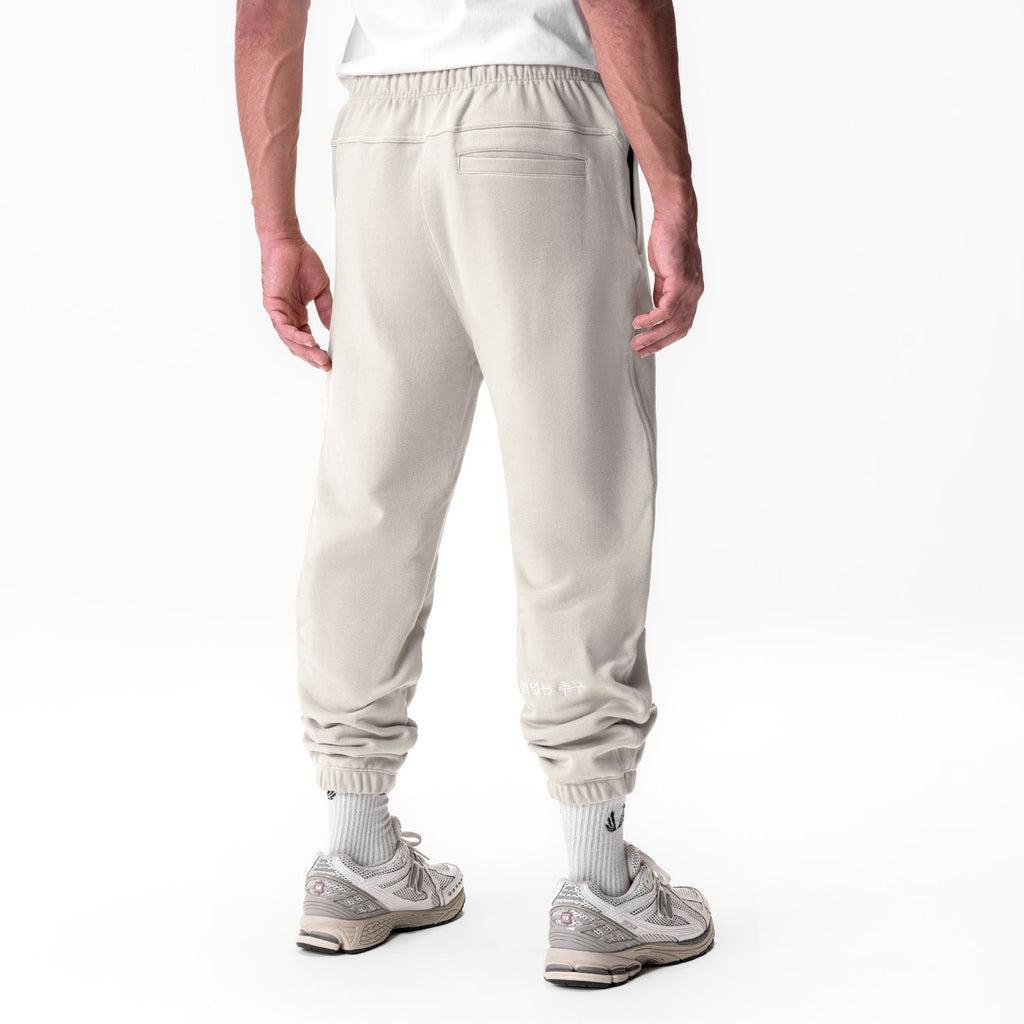 0655. Tech-Terry™ Oversized Sweats - Ivory Cream "Emblem" Product Image