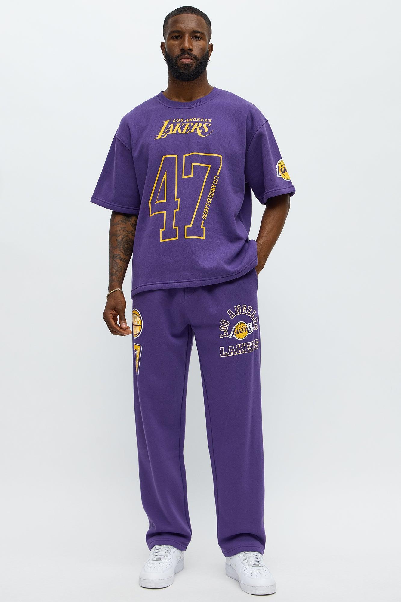Lakers Oversized Tee - Purple Male Product Image