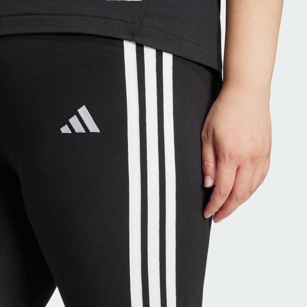 Essentials 3-Stripes Cotton Leggings (Plus Size) Product Image