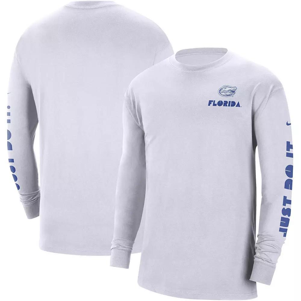 Men's Nike White Florida Gators Heritage Max 90 Long Sleeve T-Shirt,  Product Image