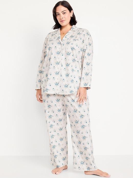 Poplin Pajama Pant Set Product Image