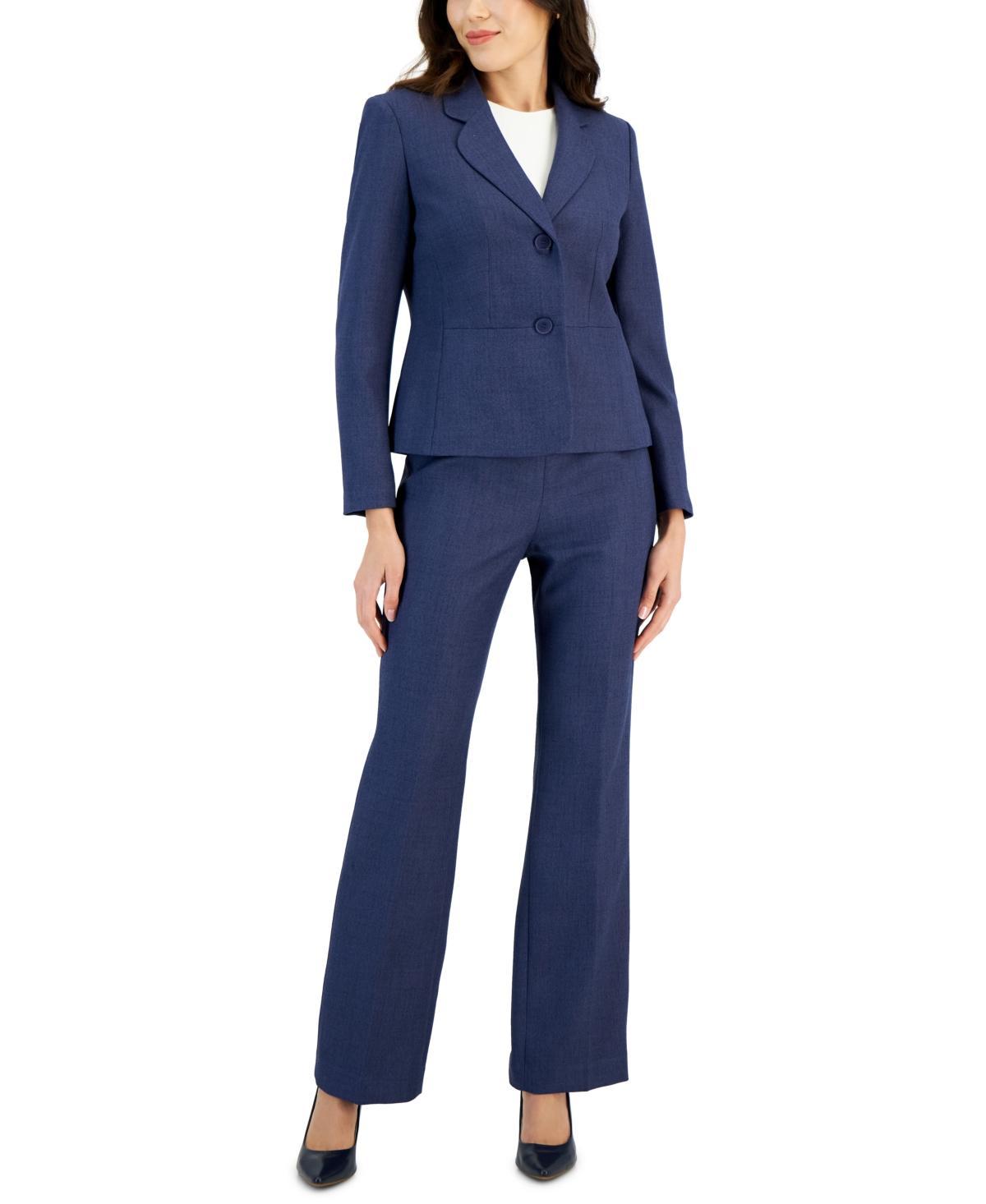 Le Suit Womens Notch-Collar Pantsuit, Regular and Petite Sizes Product Image