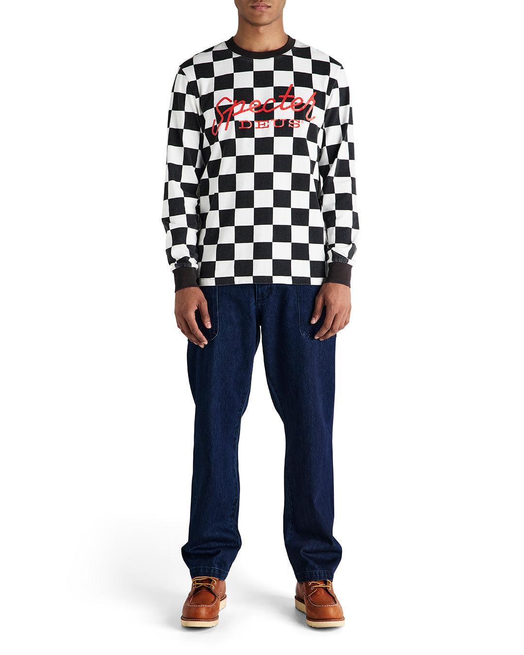 Specter Long Sleeve Tee - Black-White Product Image