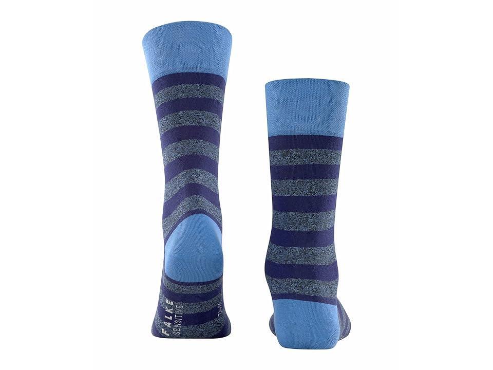 Falke Sensitive Mapped Line Socks (Ocean Men's Low Cut Socks Shoes Product Image