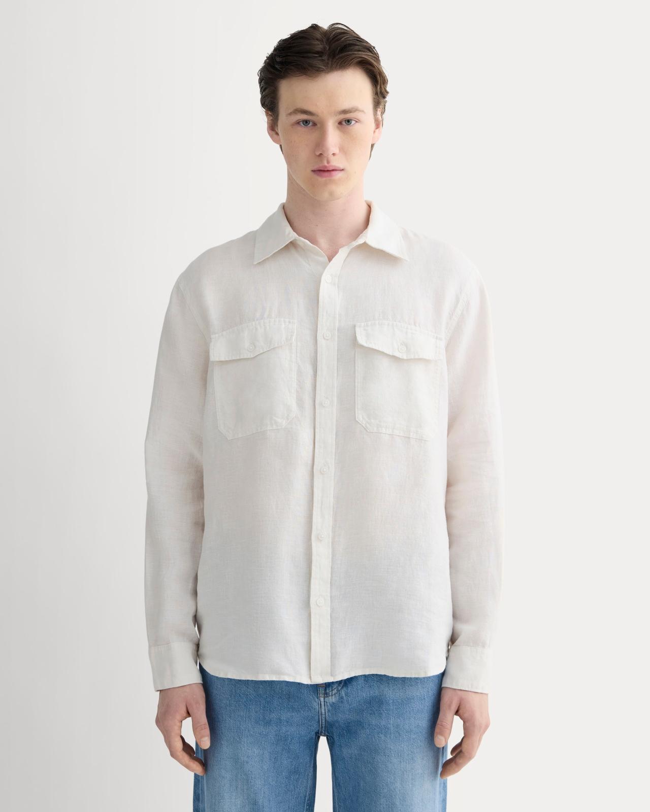 Mens Linen Utility Shirt by Everlane Product Image
