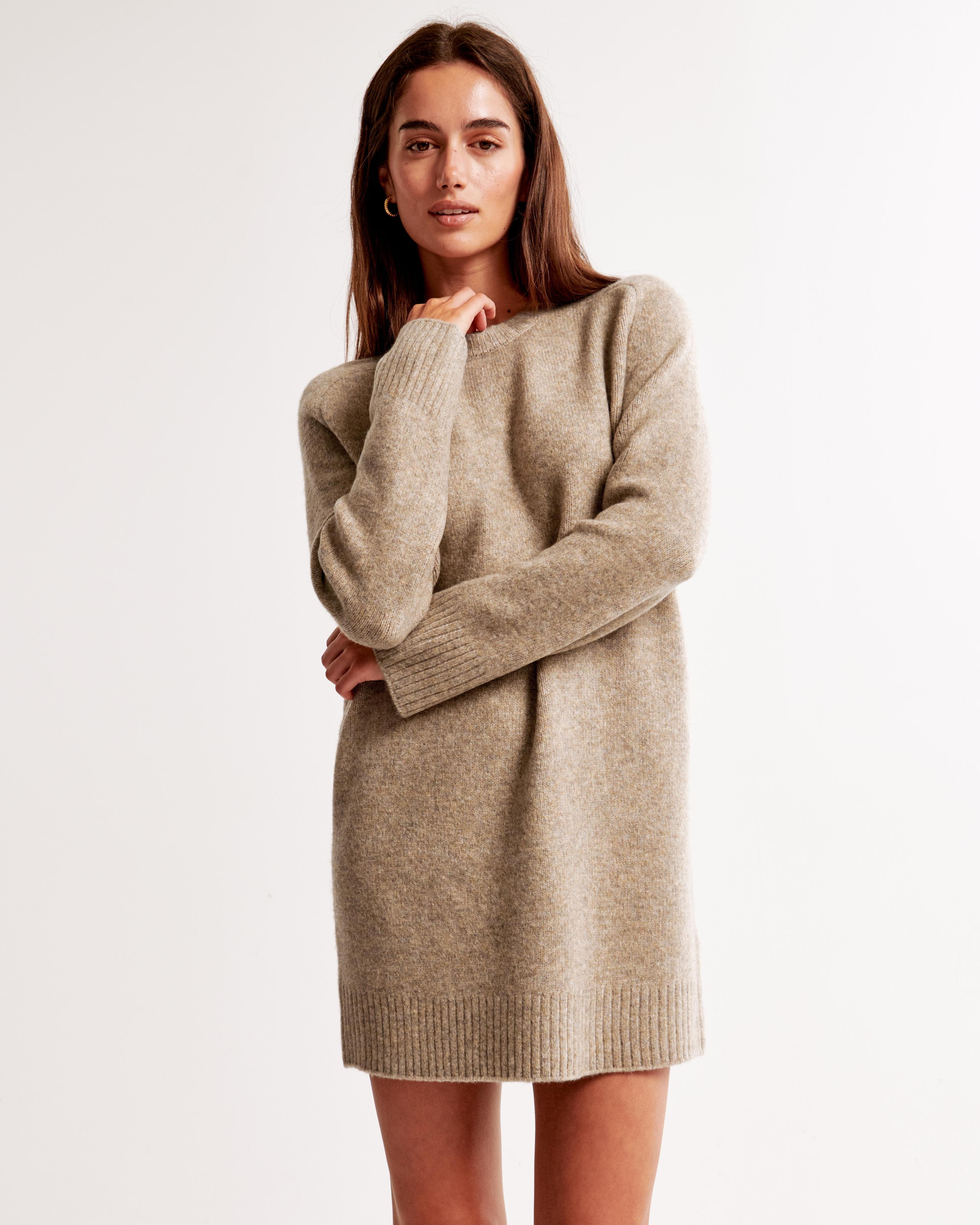 The A&F Madeline Crew Mini Sweater Dress Product Image