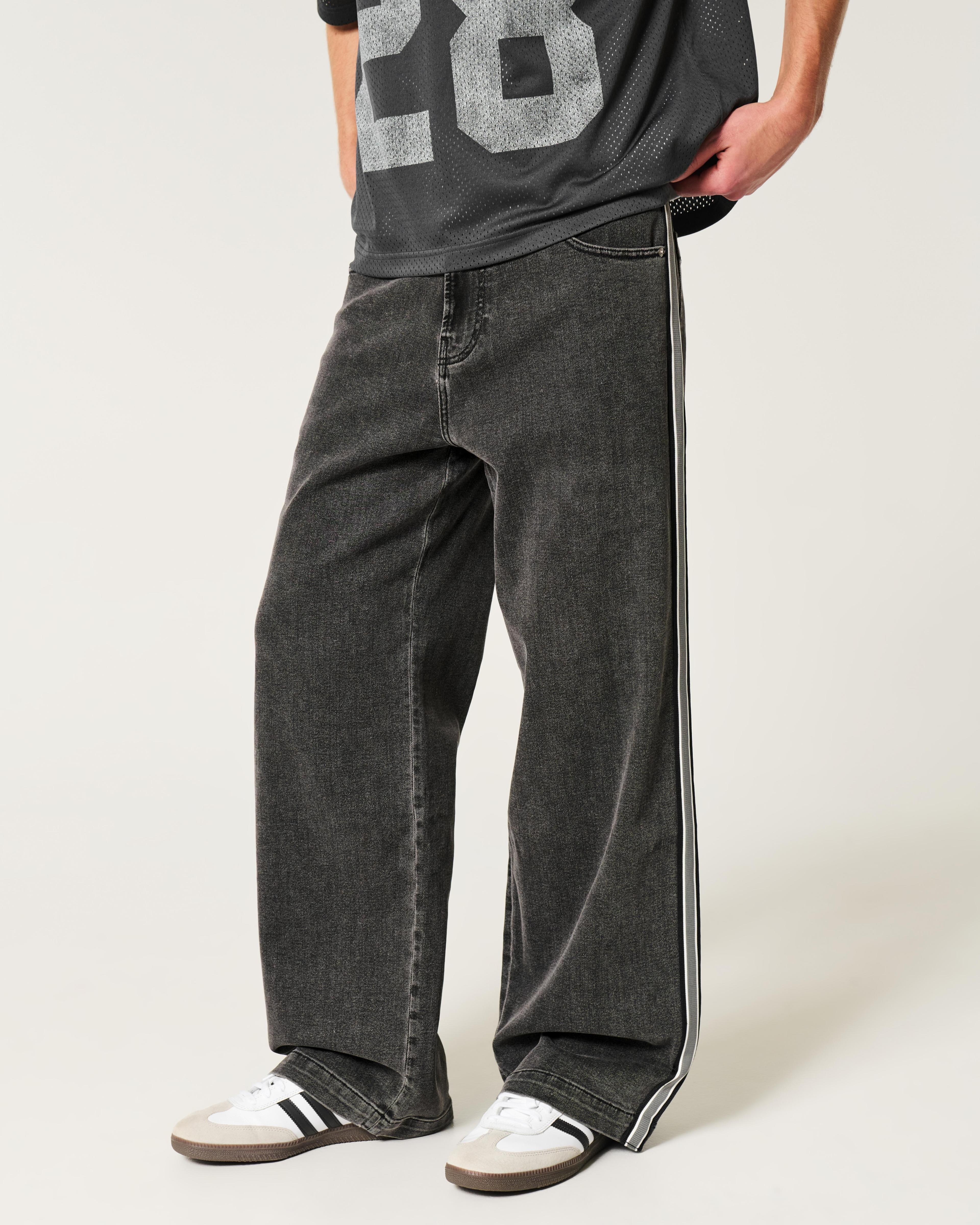 Washed Black Super Baggy Jeans Product Image