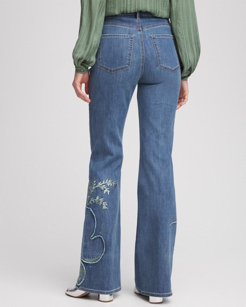 Applique Decorated Denim Jeans Product Image