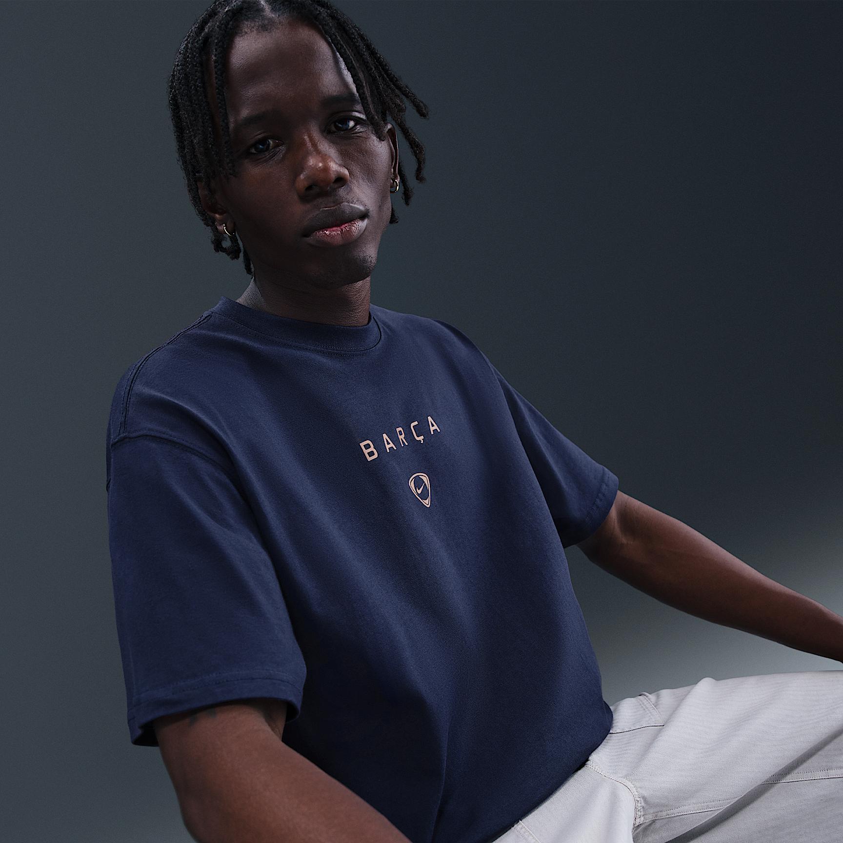 FC Barcelona Nike Mens Total 90 Soccer T-Shirt | IB7294-410 Product Image