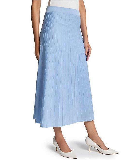 MISOOK Ribbed Knit A-Line Pull-On Skirt Product Image