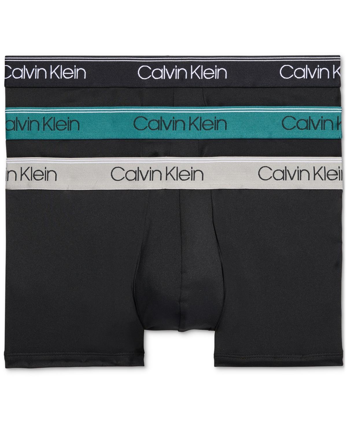 Calvin Klein Mens Micro Stretch 3-Pack Low Rise Trunk - Multi - S Product Image