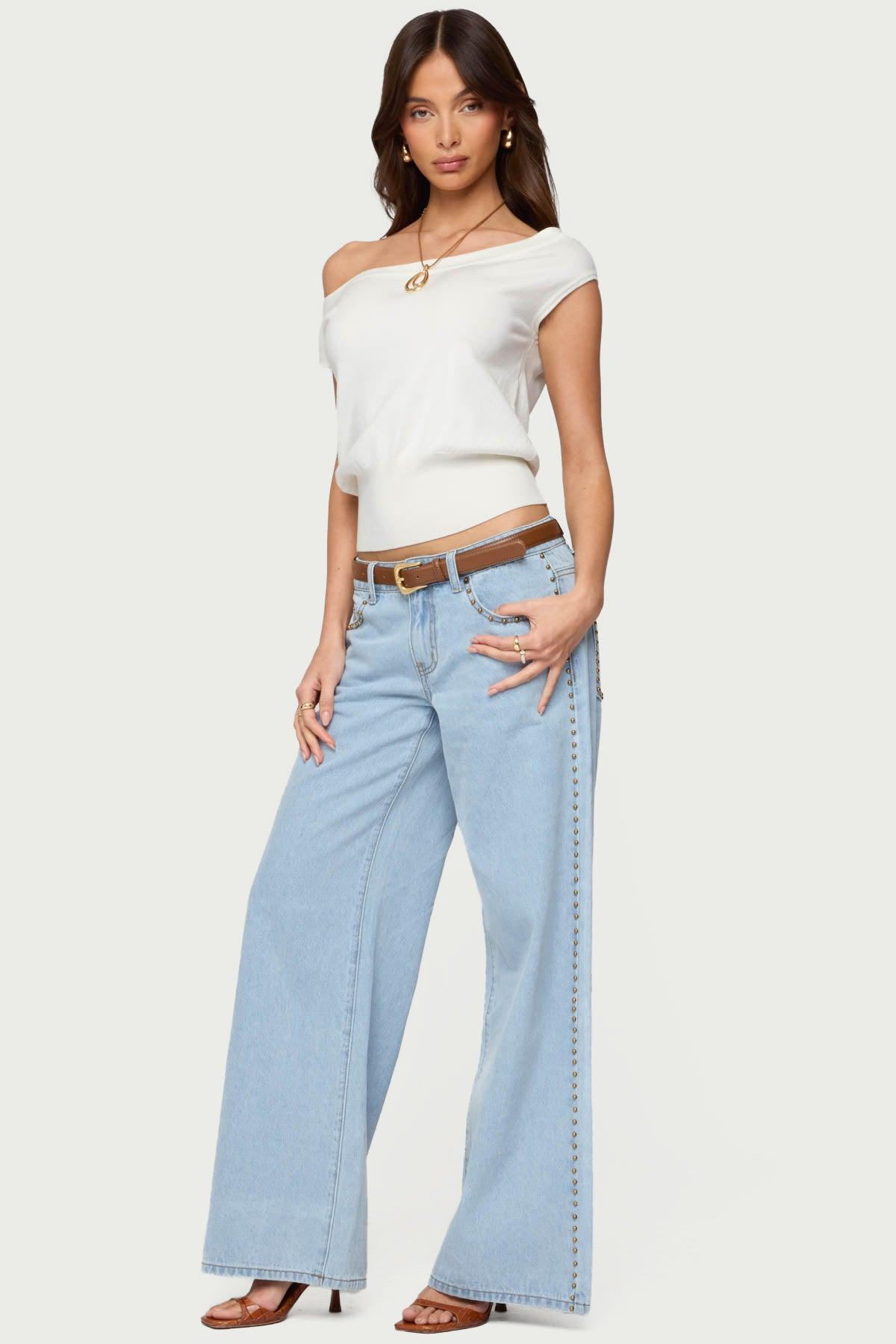 Michaela Off Shoulder Knit Top Product Image