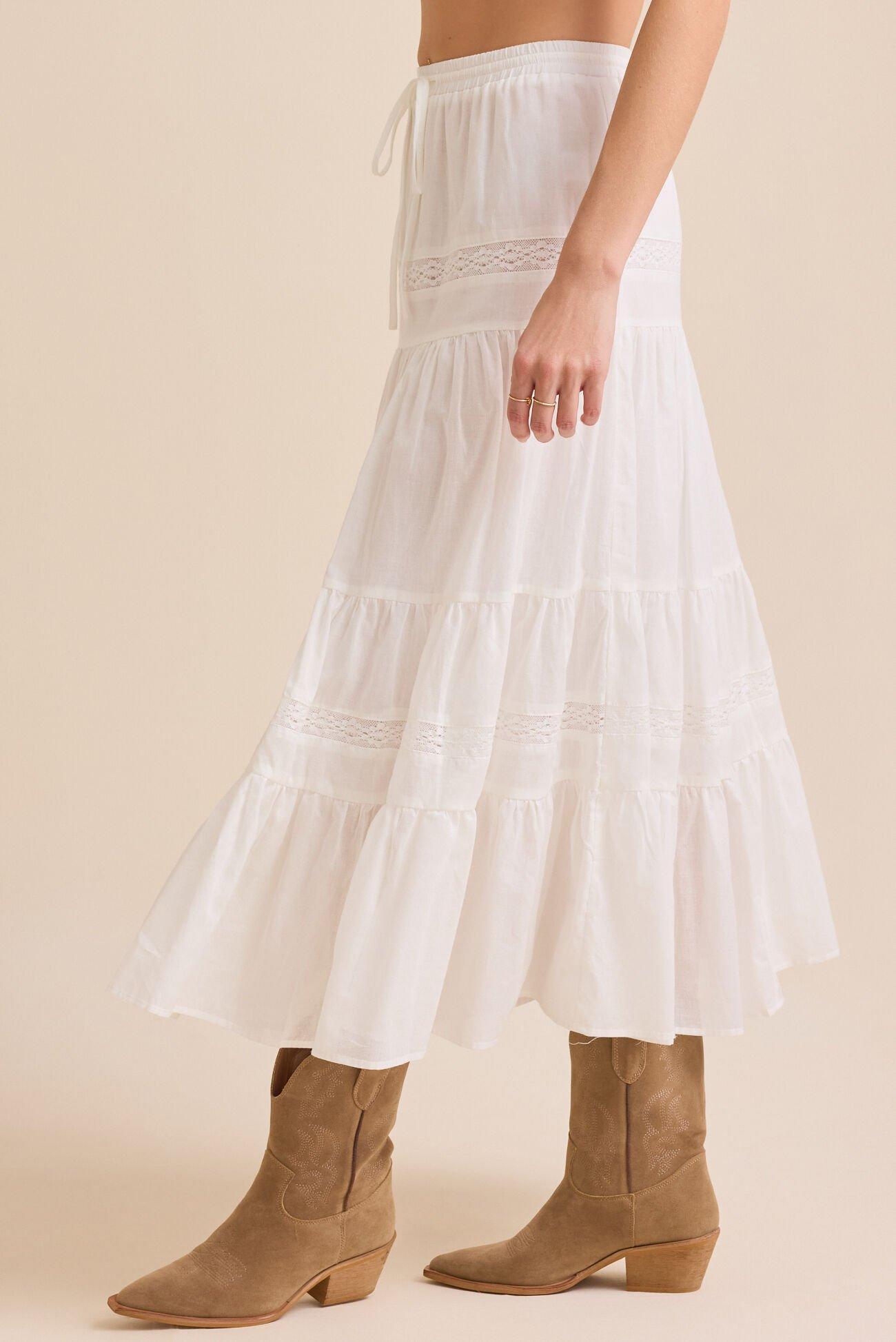 Austin Lace Midi Skirt Product Image