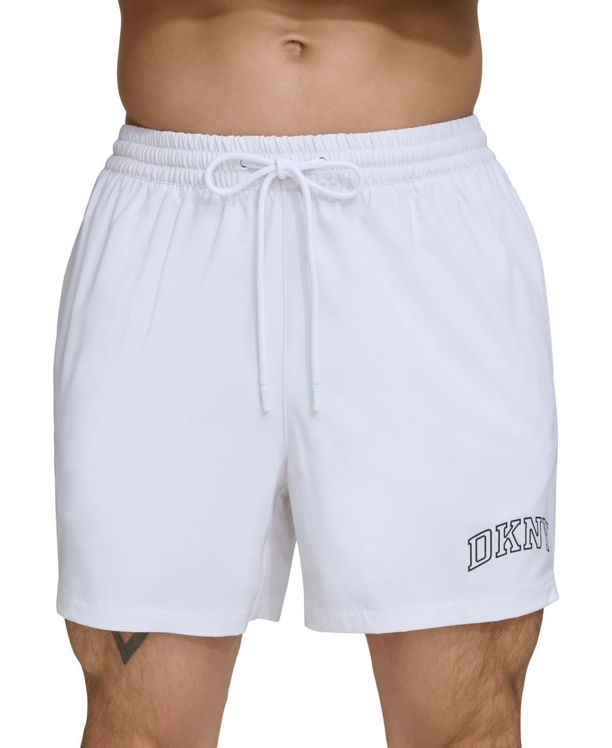 Dkny Mens Core Logo Stretch 5 Volley Shorts Product Image