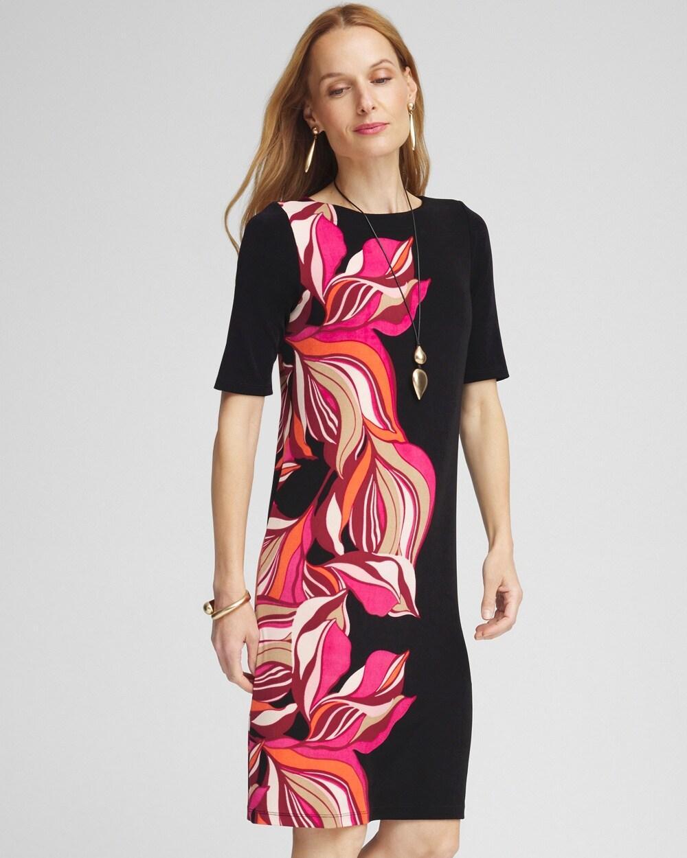 Travelers™ Placed Floral Boat Neck Dress Product Image