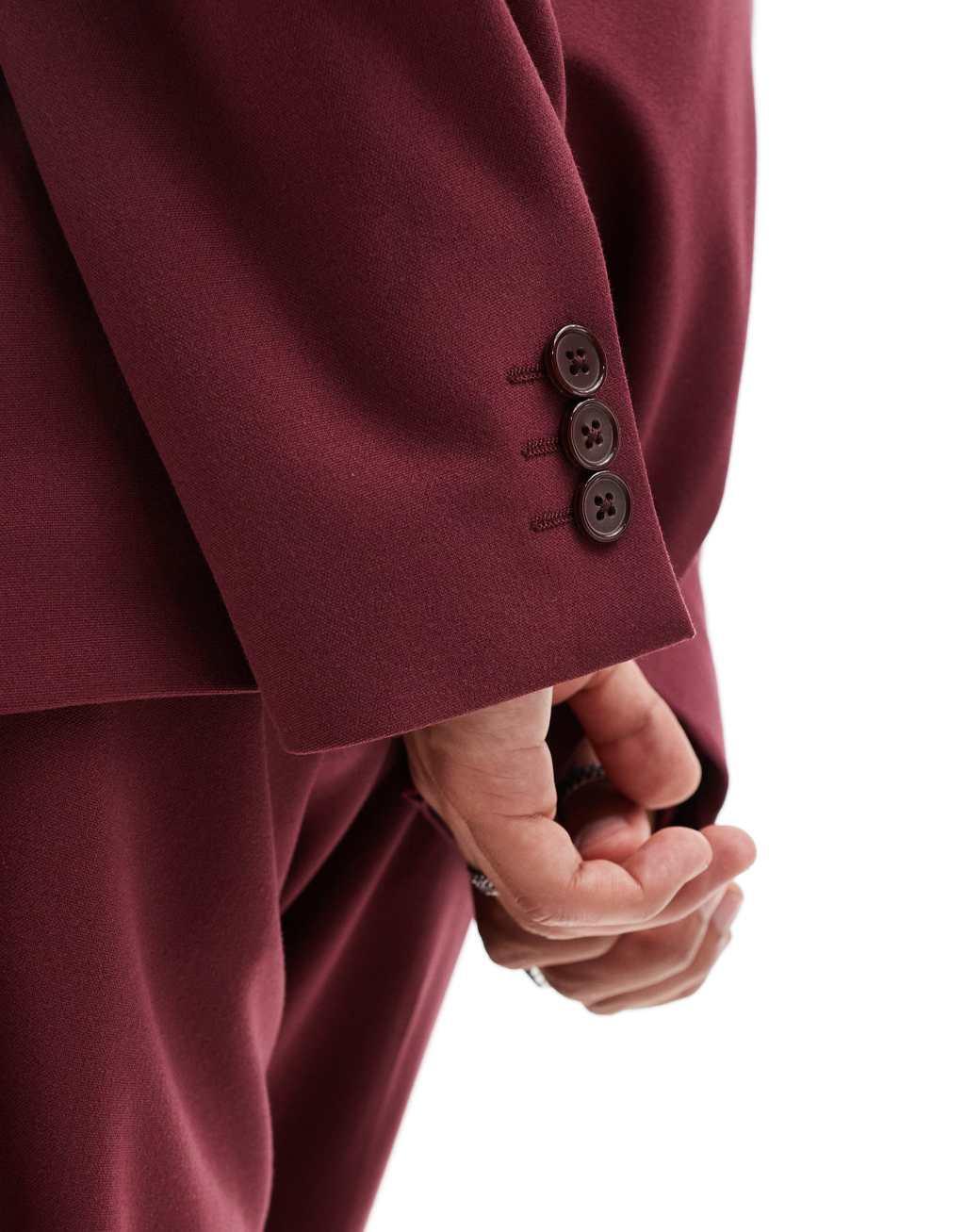 Viggo oversized suit jacket in burgundy - part of a set Product Image