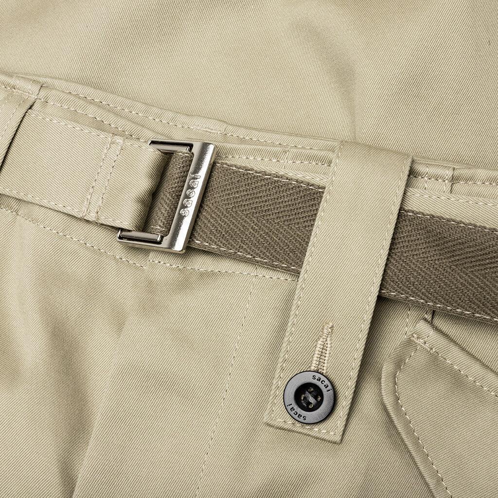 Cotton Chino Pants - Beige Male Product Image