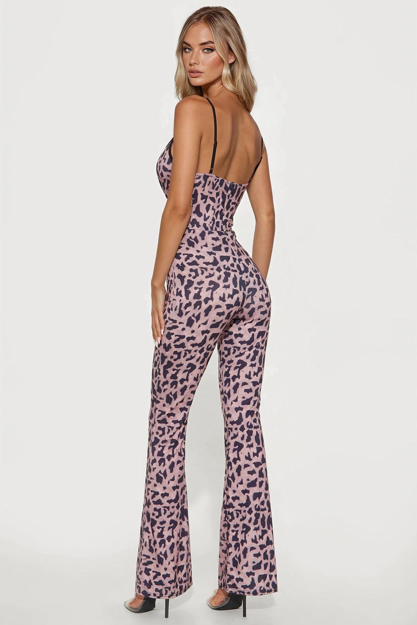 Instinctive Behavior Leopard Jumpsuit - Leopard Female Product Image