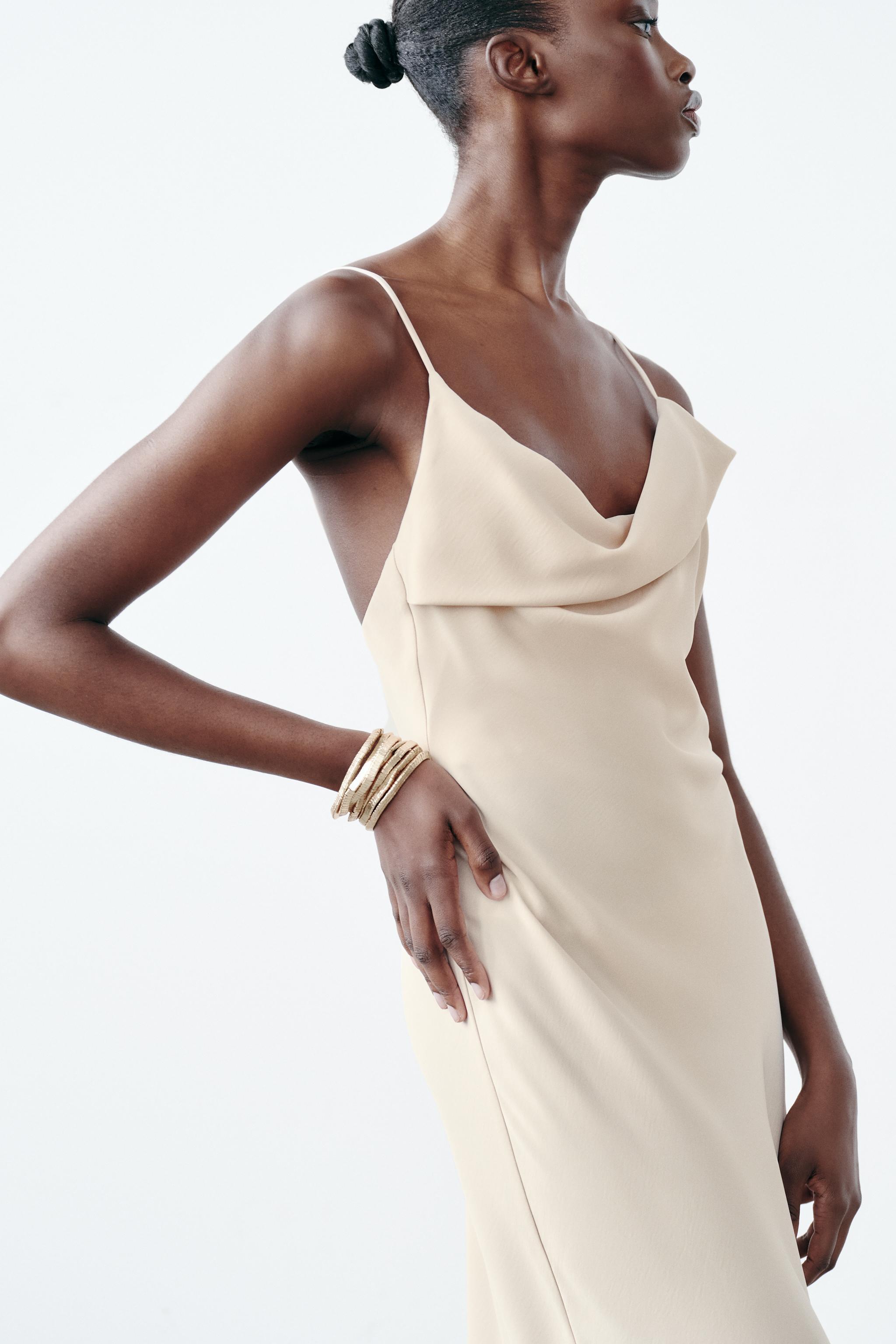 SATIN SLIP DRESS Product Image