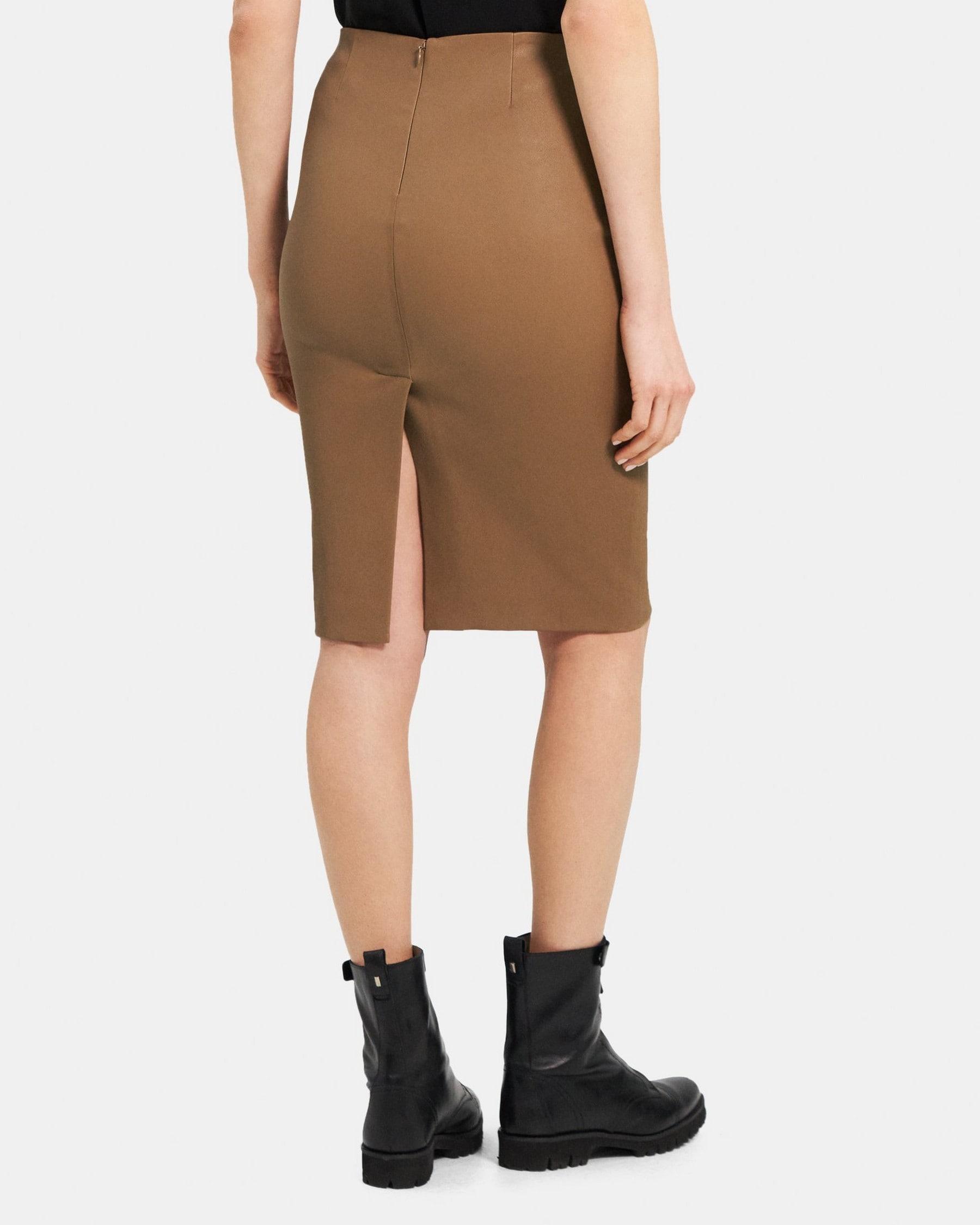 Pencil Skirt in Leather Product Image