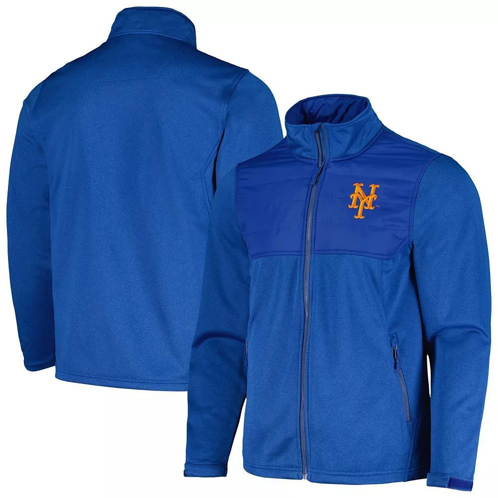 Men's Dunbrooke  Heather Royal New York Mets Explorer Full-Zip Jacket, Size: 2XL, Blue Product Image