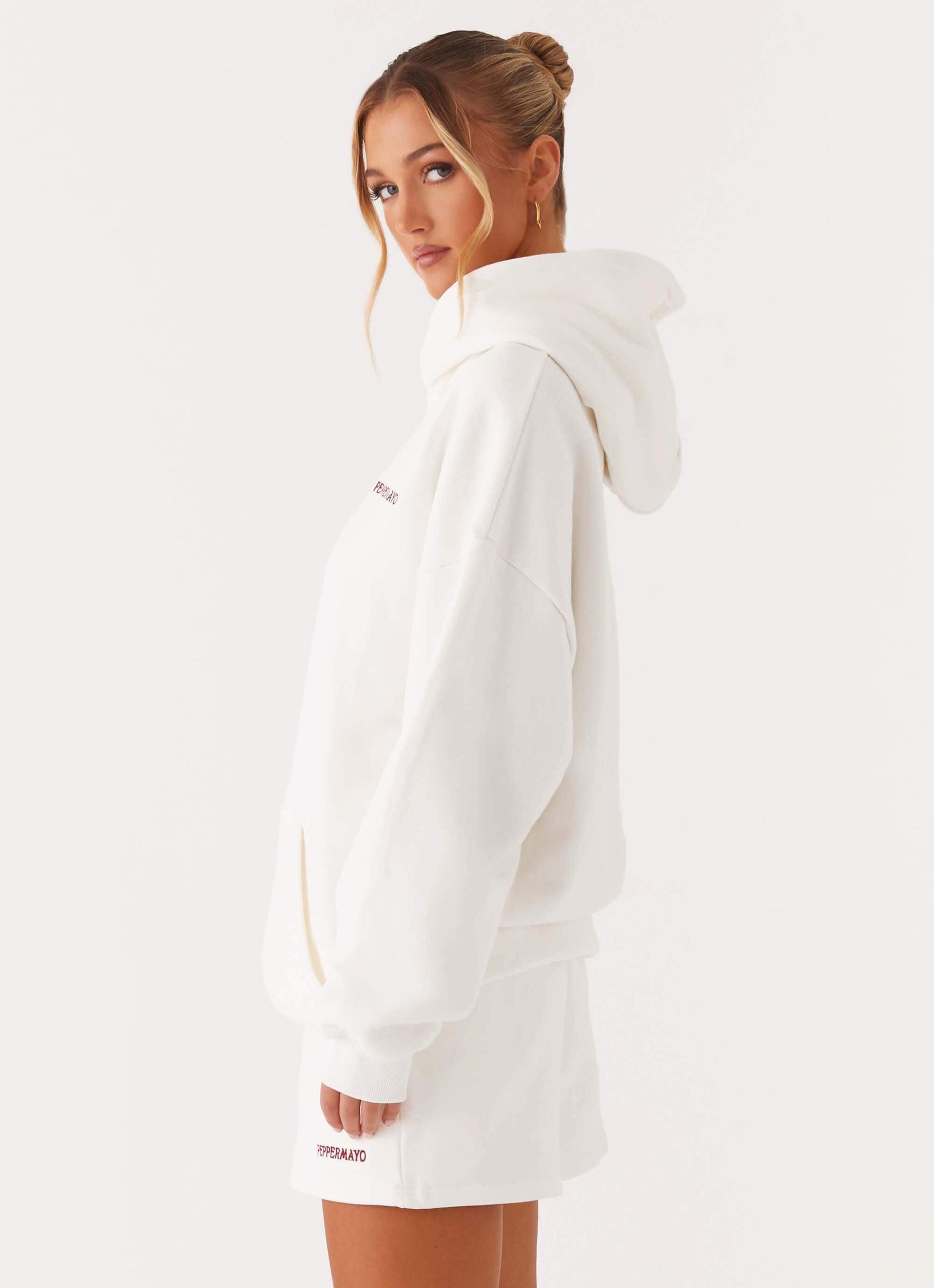 Signature Oversized Hoodie - Ivory Product Image