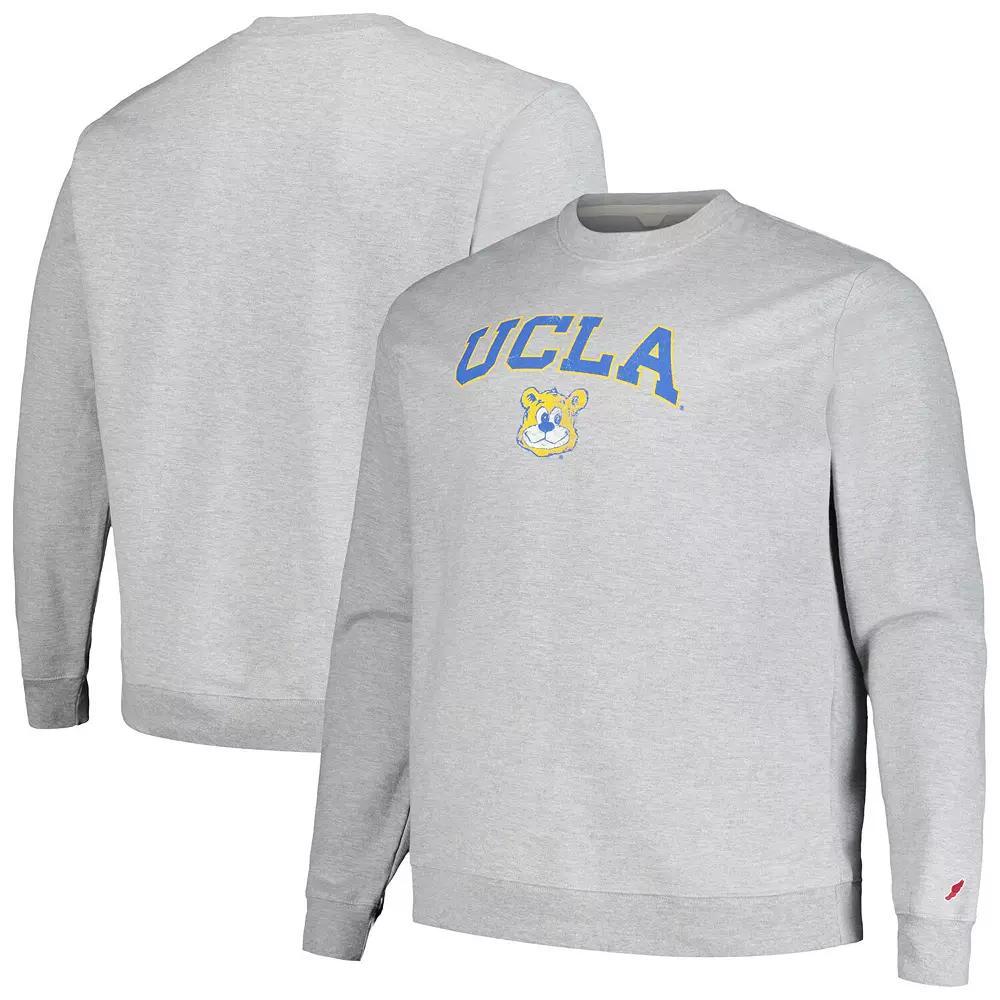 Men's League Collegiate Wear Heather Gray UCLA Bruins Tall Arch Essential Pullover Sweatshirt,  Product Image