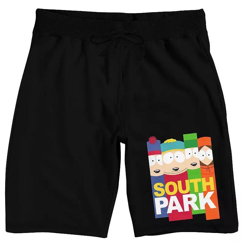 Men's South Park Four Boys Sleep Shorts, Size: XL, Black Product Image