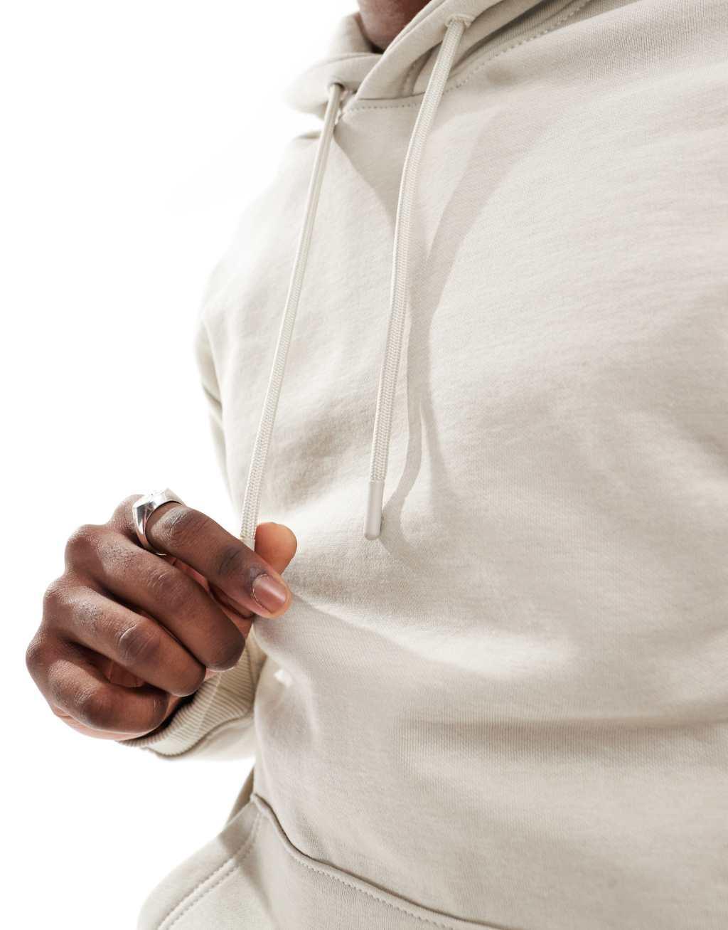 ONLY & SONS hoodie in stone Product Image