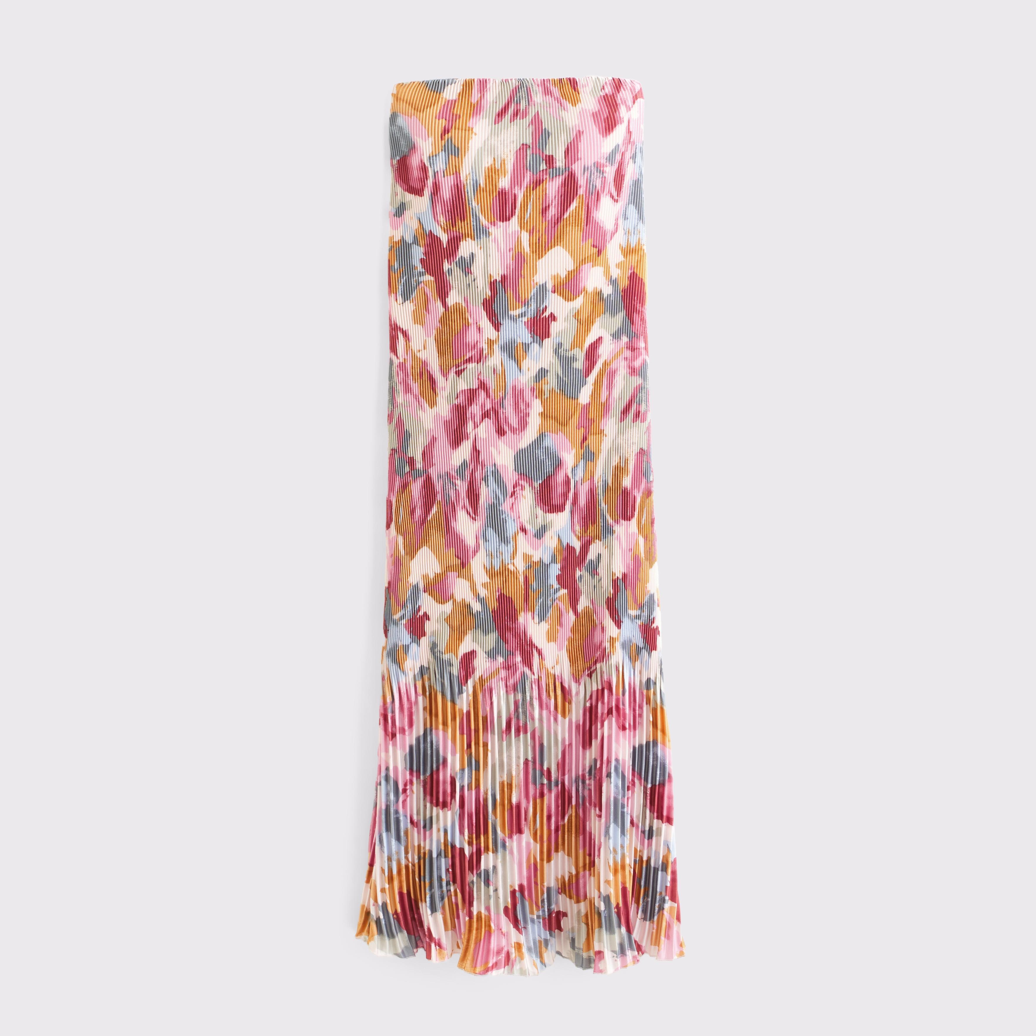 The A&F Giselle Pleat Release Midi Dress Product Image