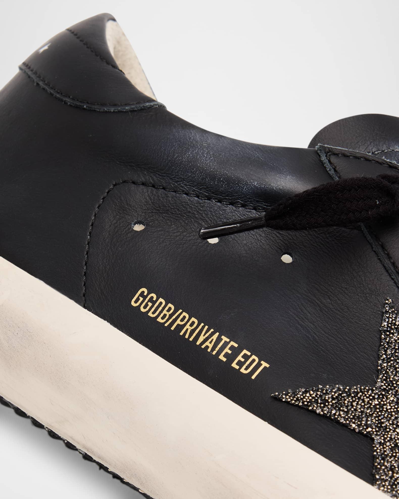 Superstar Swarovski Leather Low-Top Sneakers Product Image