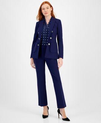 Anne Klein Womens Mid-Rise Pull-On Slash-Pocket Pants Product Image