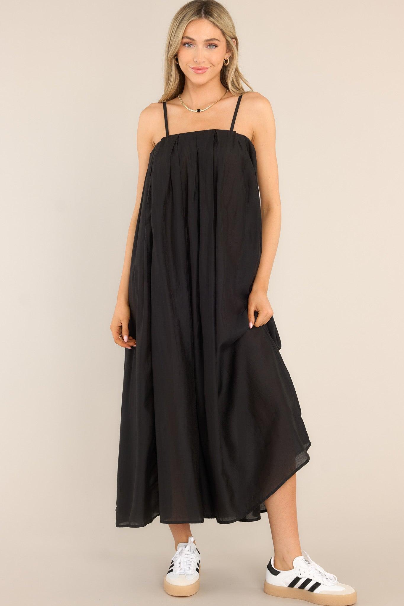 I Need Somebody Black Maxi Dress Product Image