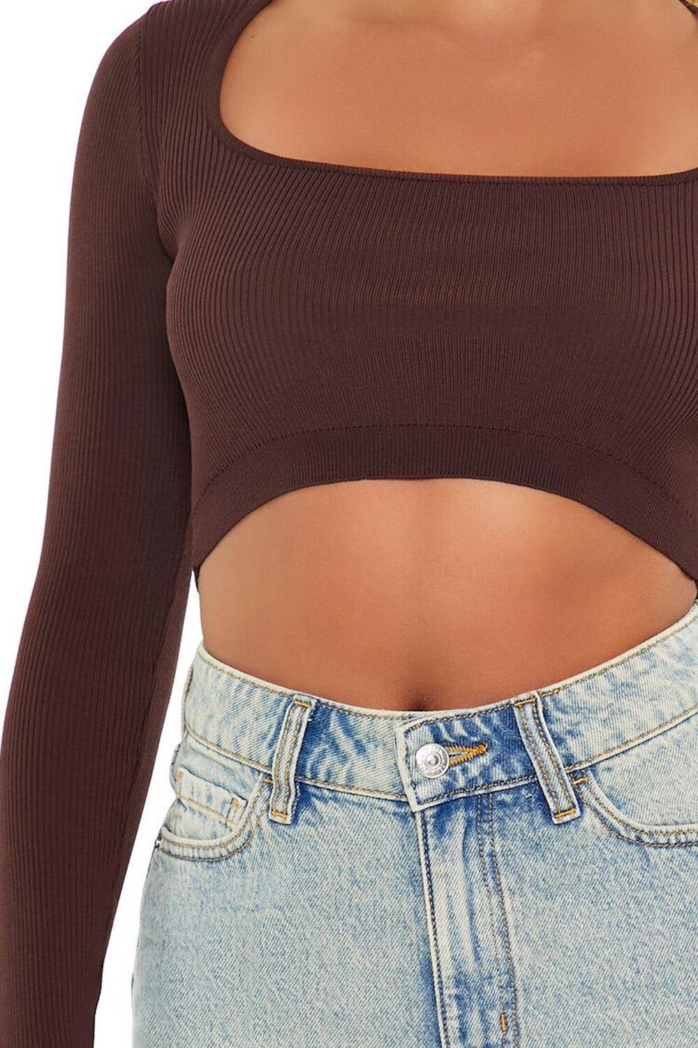 Strappy Sweater-Knit Crop Top | Forever 21 Product Image