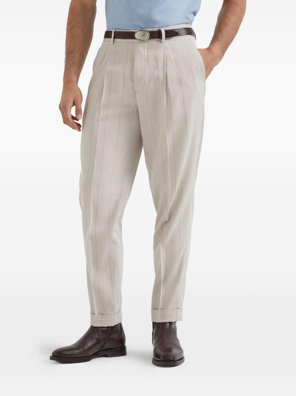 pinstripe tailored trousers Product Image