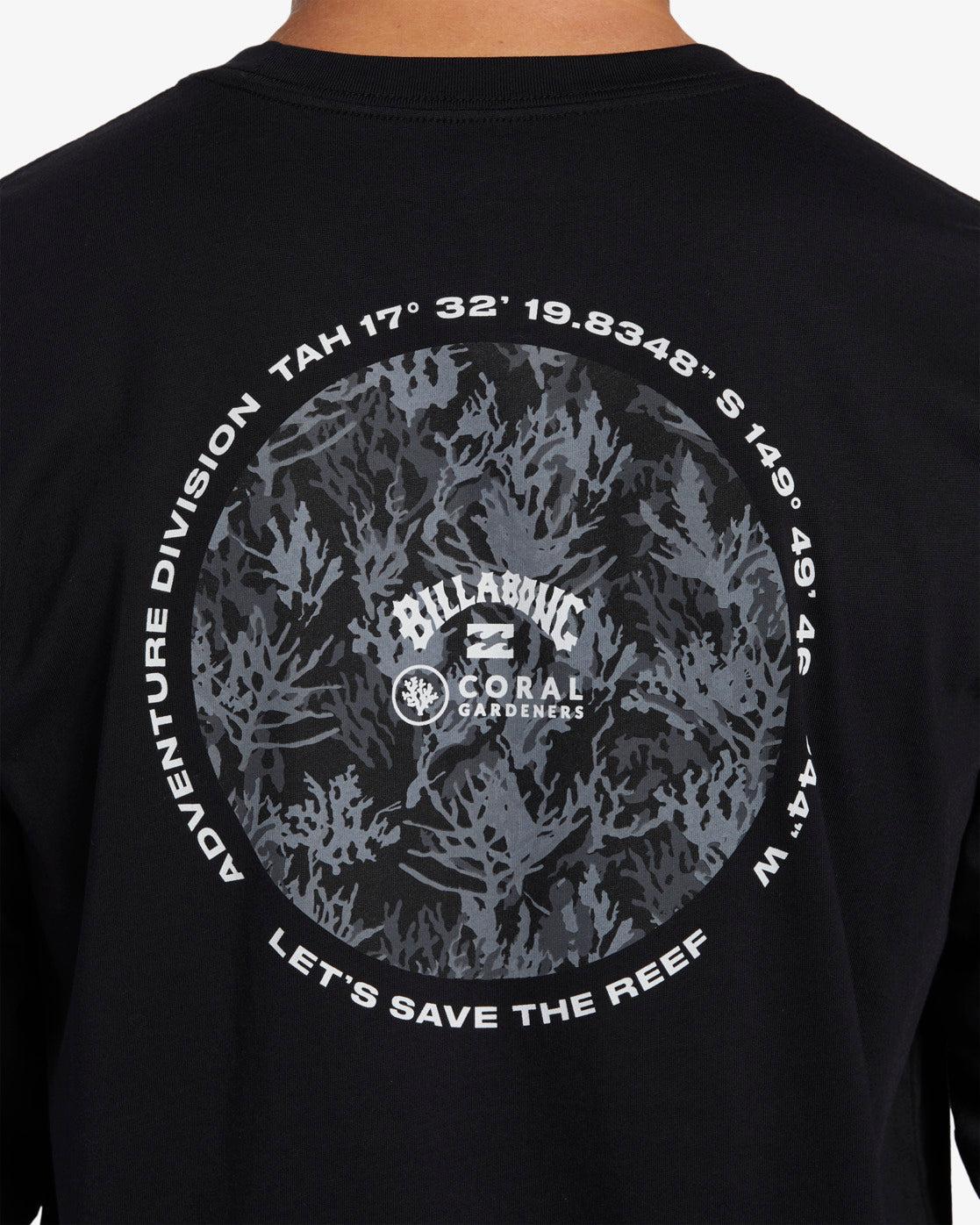 Coral Gardeners Restore Long Sleeve T-Shirt - Black Male Product Image