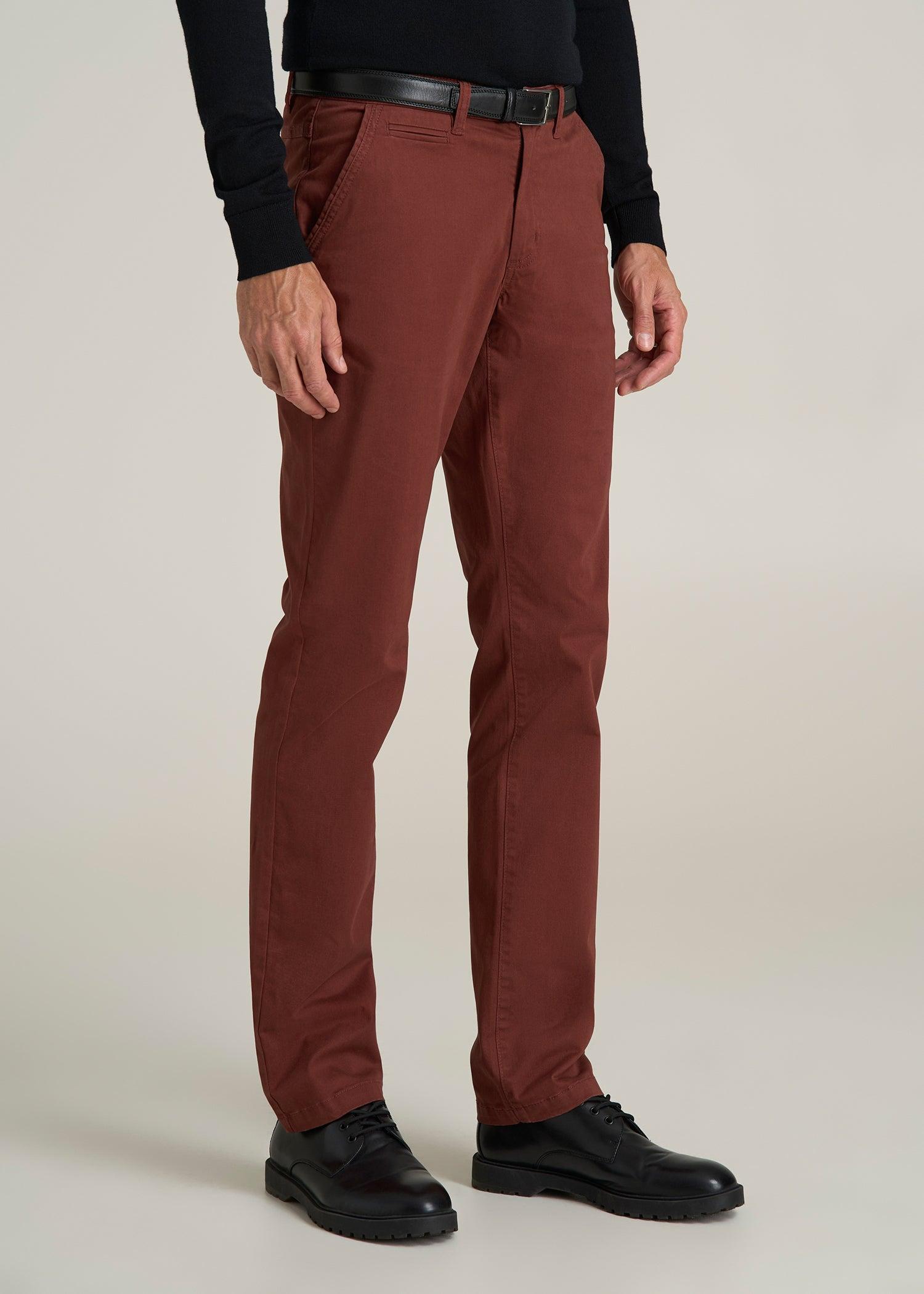Carman TAPERED Chinos for Tall Men in Intense Rust Male Product Image