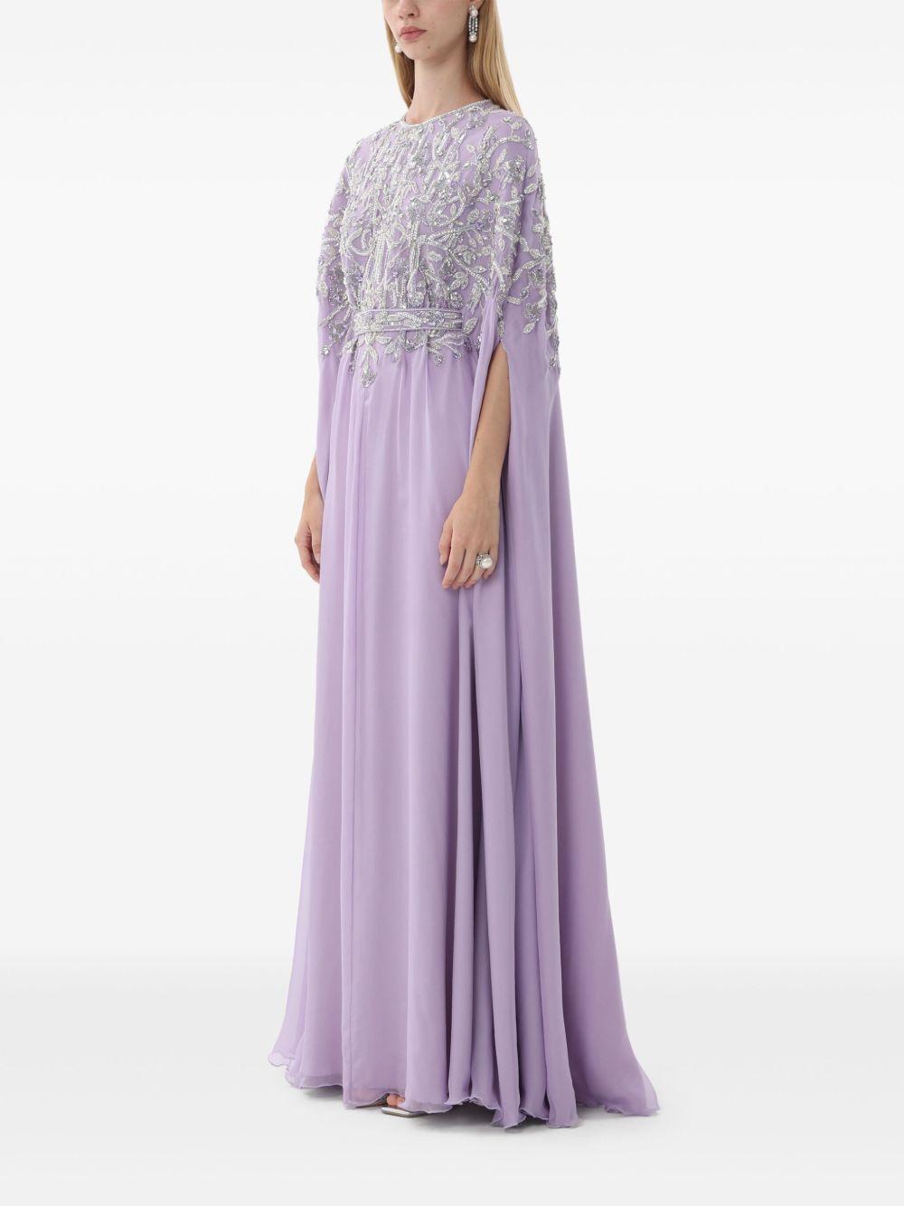 embellished chiffon gown Product Image