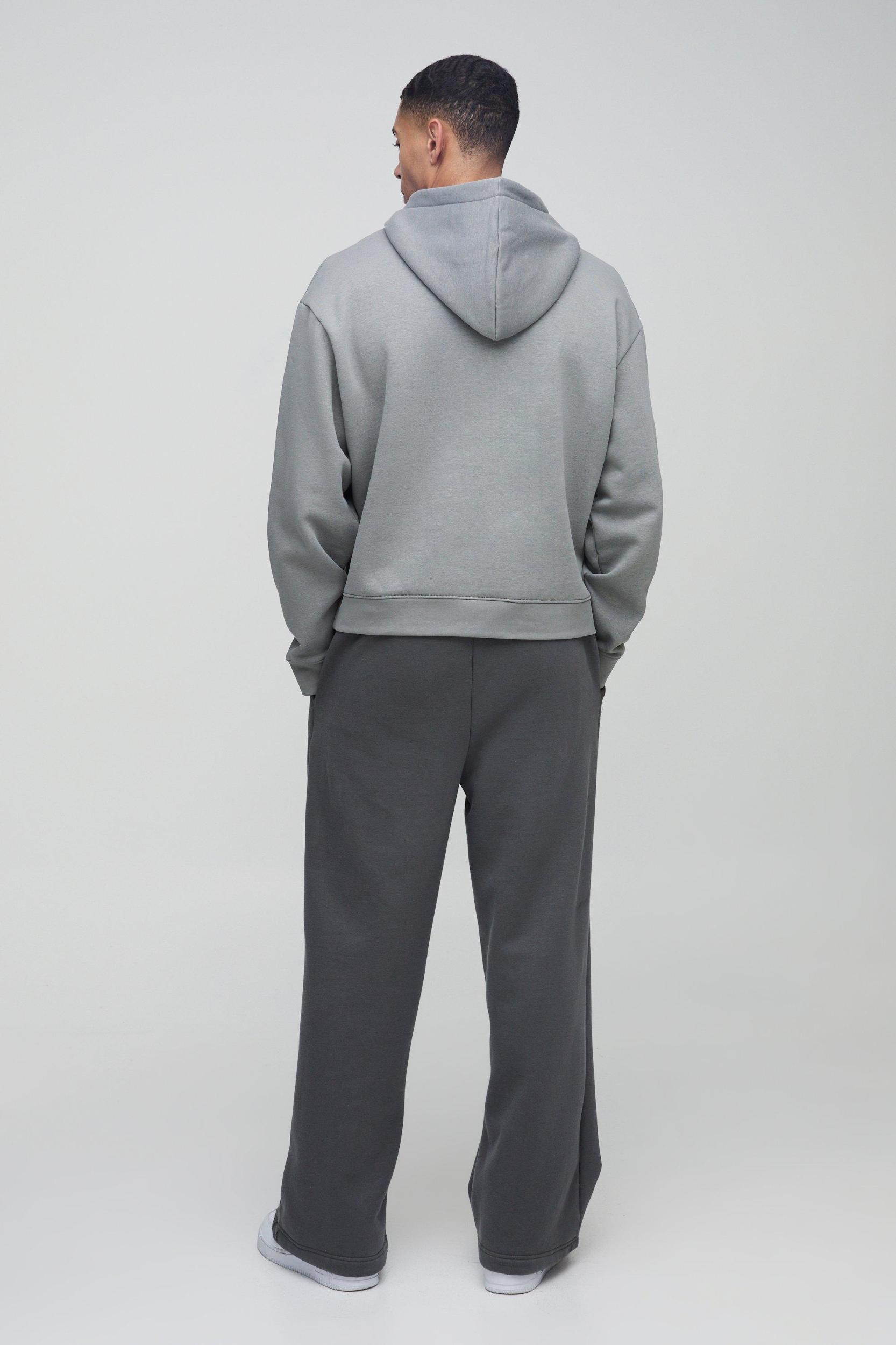 Oversized Boxy Embossed Heart Hoodie | boohooMAN USA Product Image