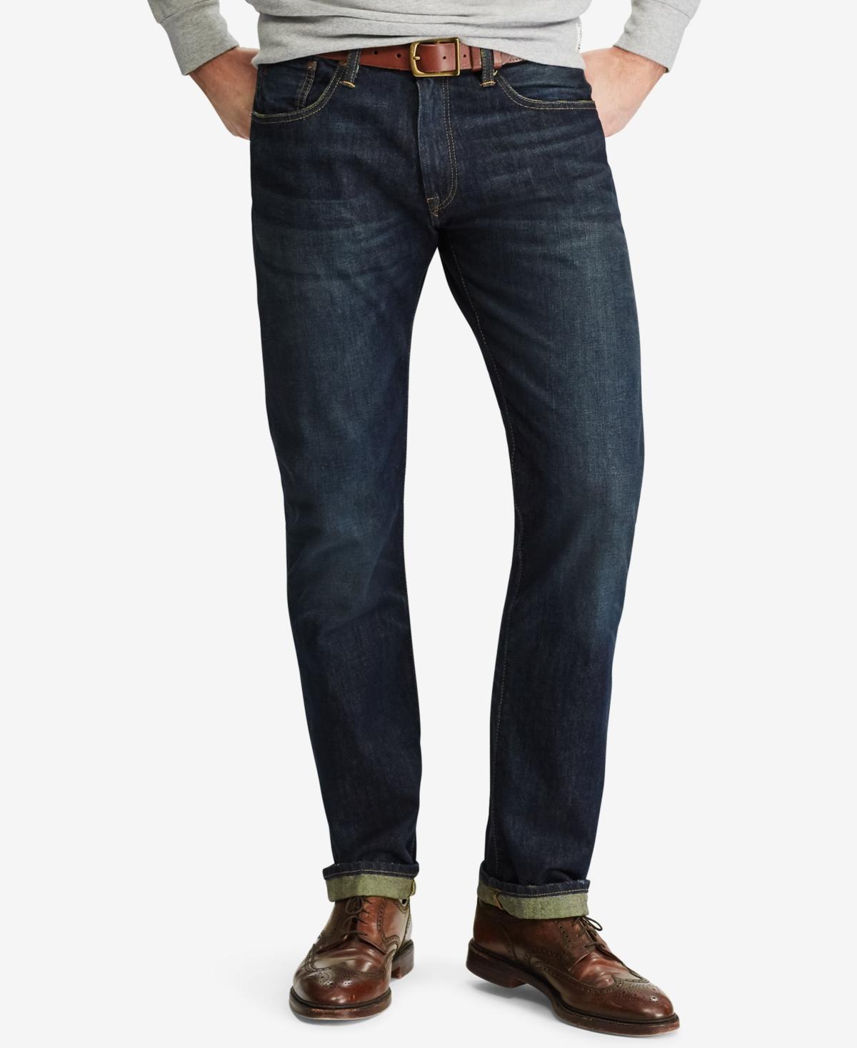 Polo Ralph Lauren Miller Hampton Relaxed Straight-Fit Dark Wash Stretch Jeans Product Image