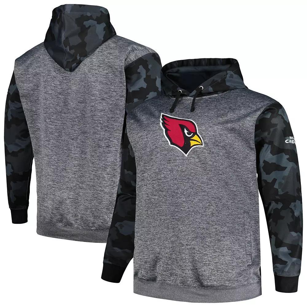 Men's Fanatics Branded Heather Charcoal Arizona Cardinals Big & Tall Camo Pullover Hoodie, Size: 3XB Product Image