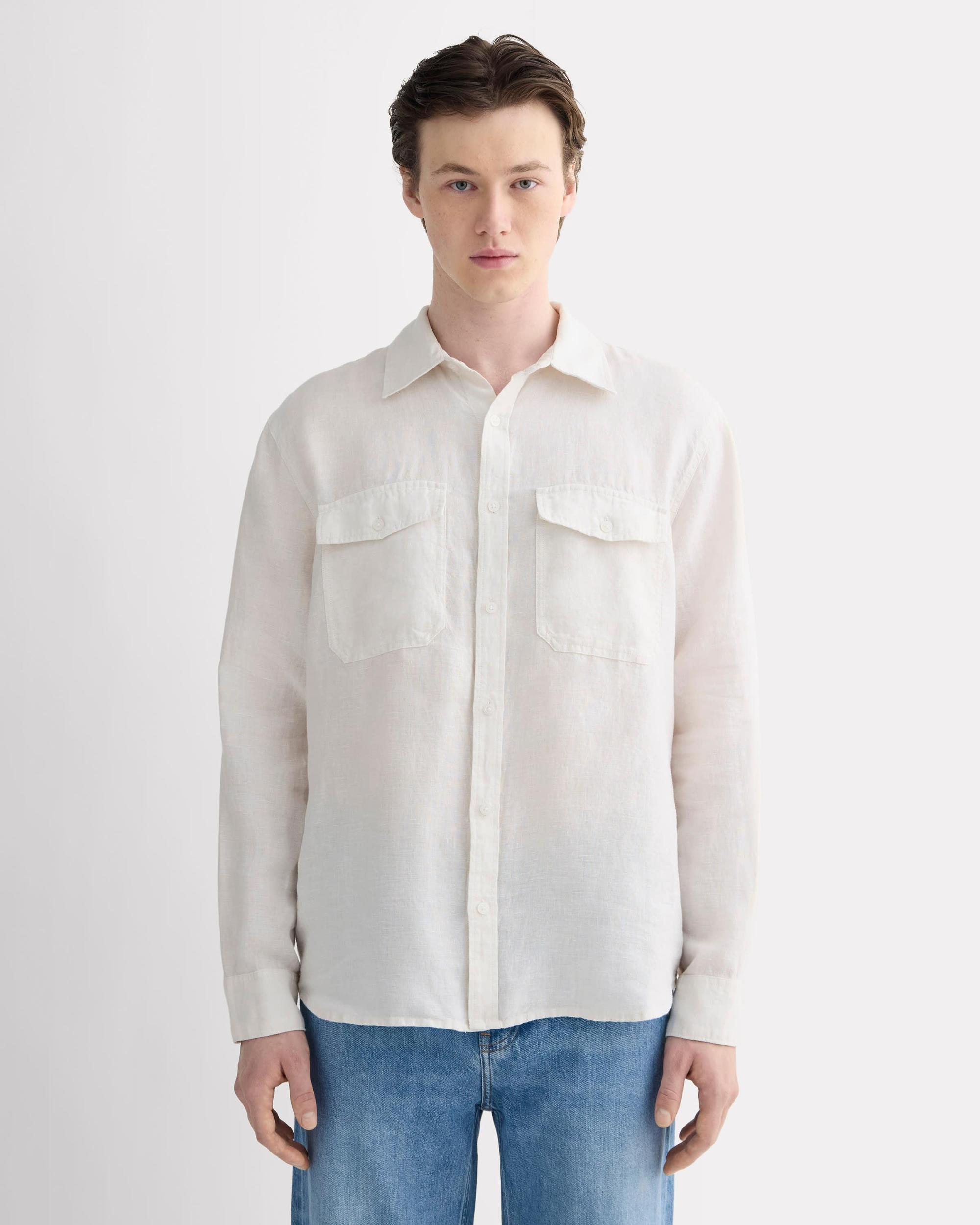 Mens Linen Utility Shirt by Everlane Product Image
