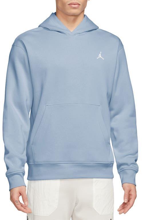 Jordan Mens Essential Fleece Pullover - White/Blue Product Image