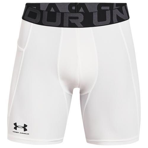 Under Armour Mens Under Armour HG Armour 2.0 6 Compression Shorts - Mens Red/White Product Image